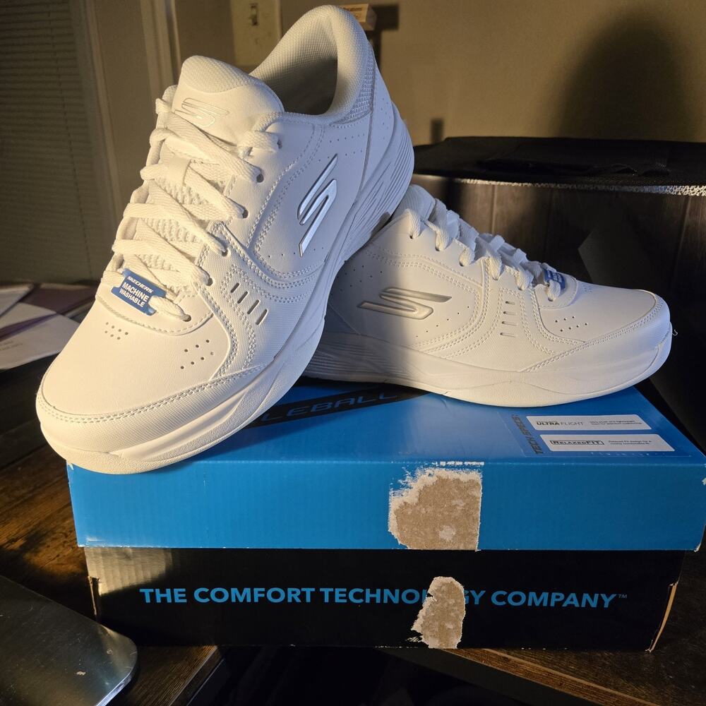 Skechers Women's Viper Court Smash Athletic Pickleball Shoe, Size 10 Relaxed Fit